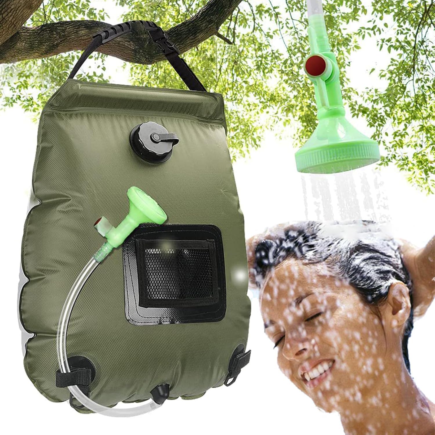 Solar Heated Portable Shower Bag — Outdoors & Garden