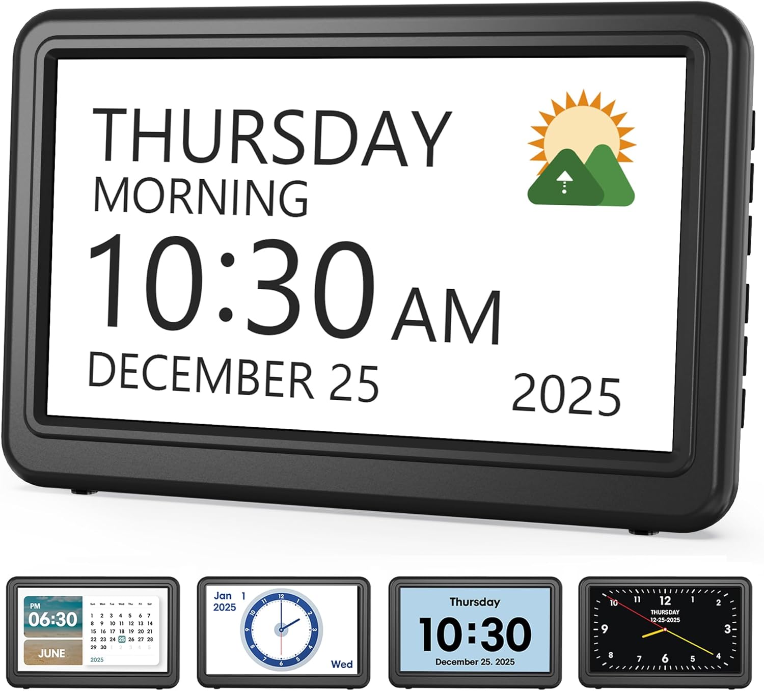 Large Digital Clock Day Date — Cognition & Communication