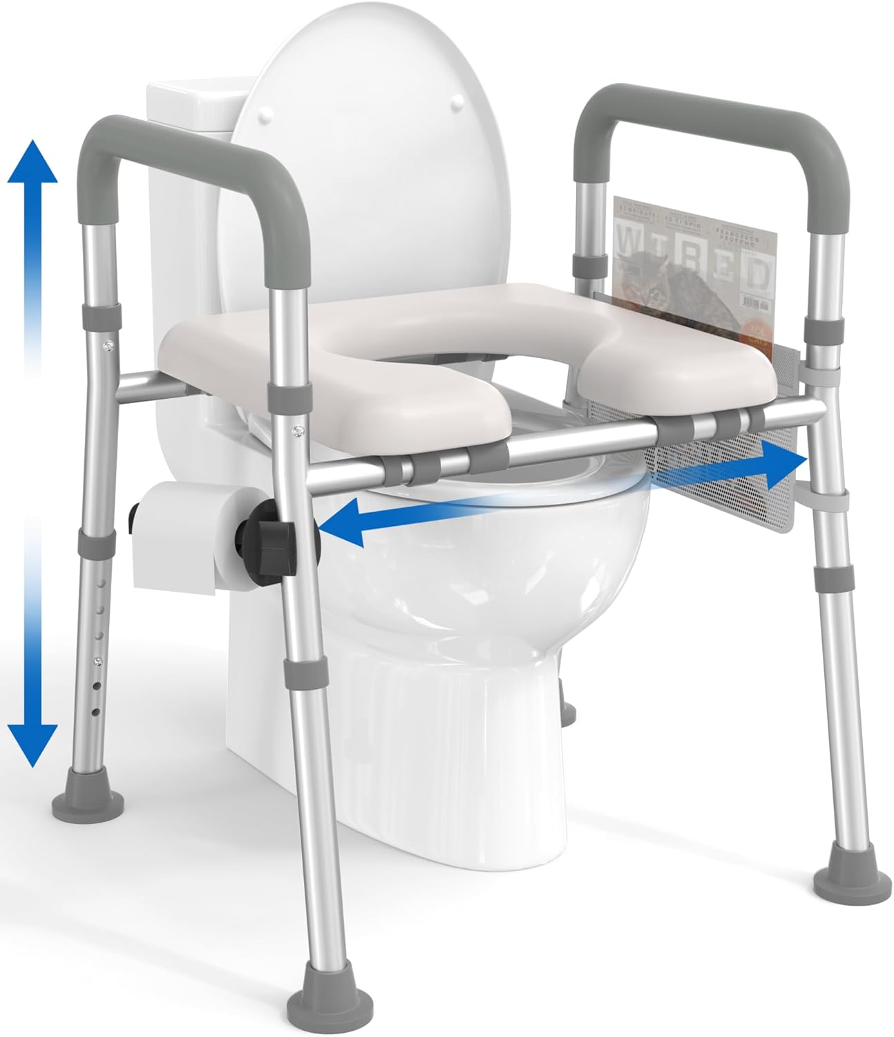 Locking Toilet Riser (No Arms) — Toileting