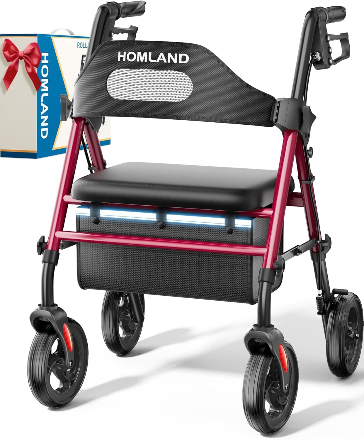 Rollator Walker with Seat — Mobility & Walking Aids